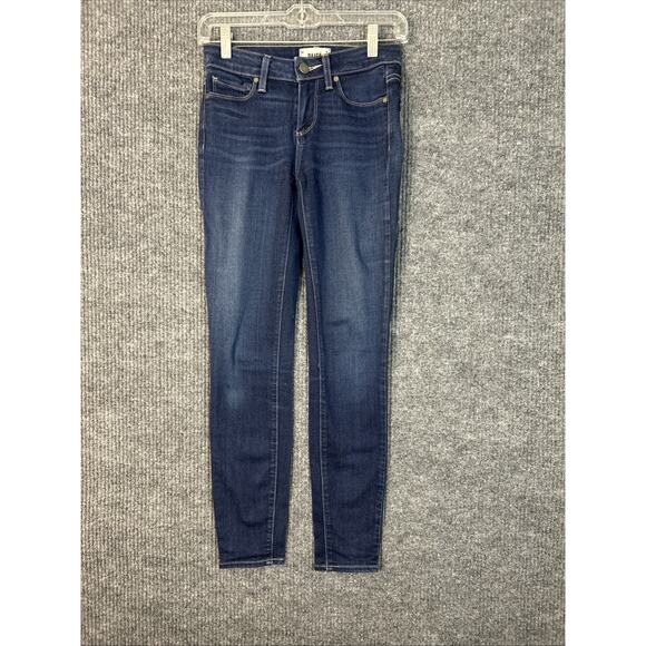 Paige Womens Verdugo Ankle Jeans Size 25 Blue Dark Wash Denim Stretch Casual - Picture 1 of 10